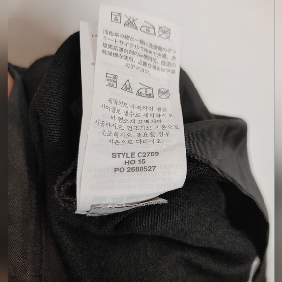 J. Crew Ryder Slim Trouser Pants Ankle Style C2759 Black Charcoal Gray 8P Strech - Picture 10 of 10